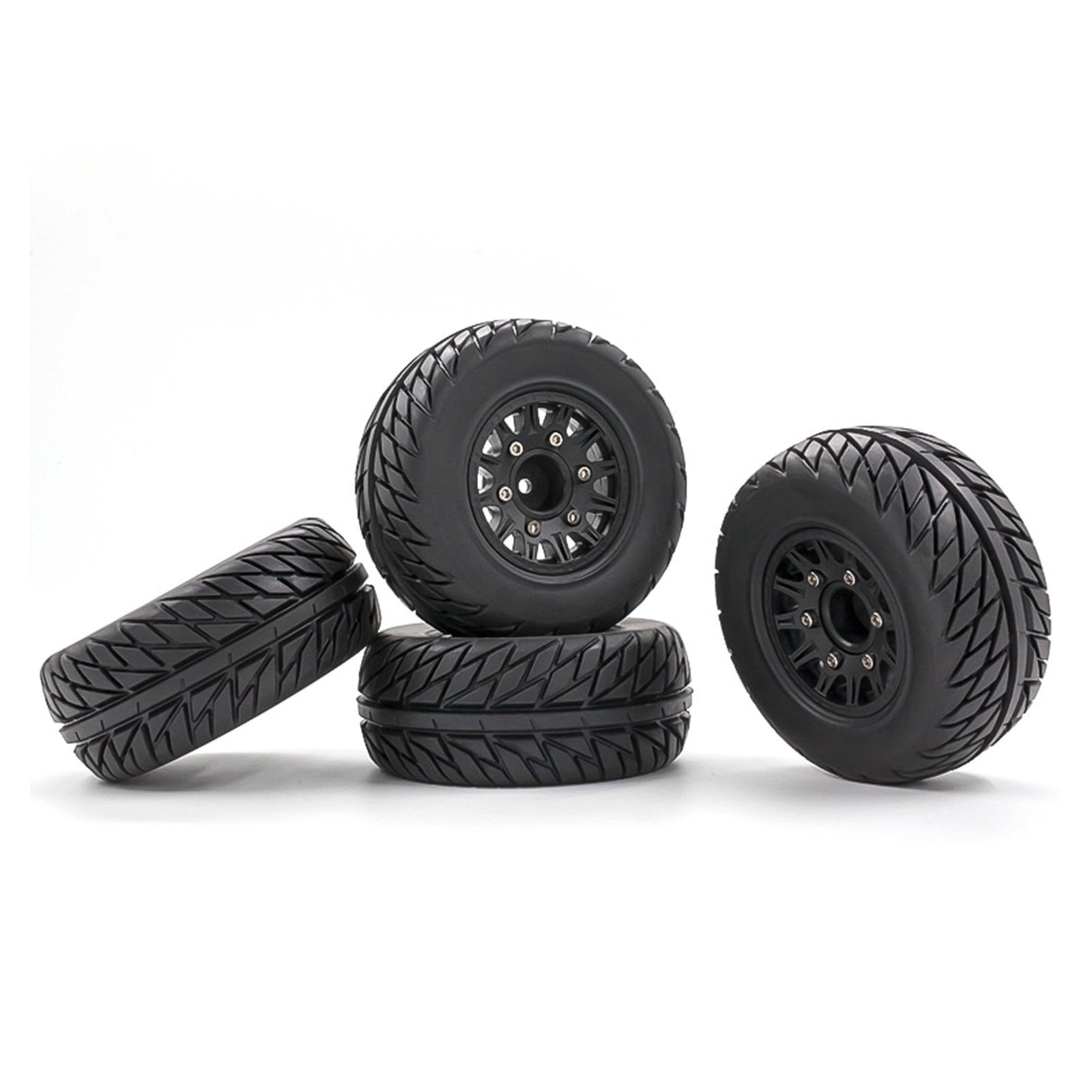 RC Car Tires 4pcs Replacements for 12MM 14MM 17MM ARRMA HSP Tamiya HPI Off-road Vehicle Short Truck