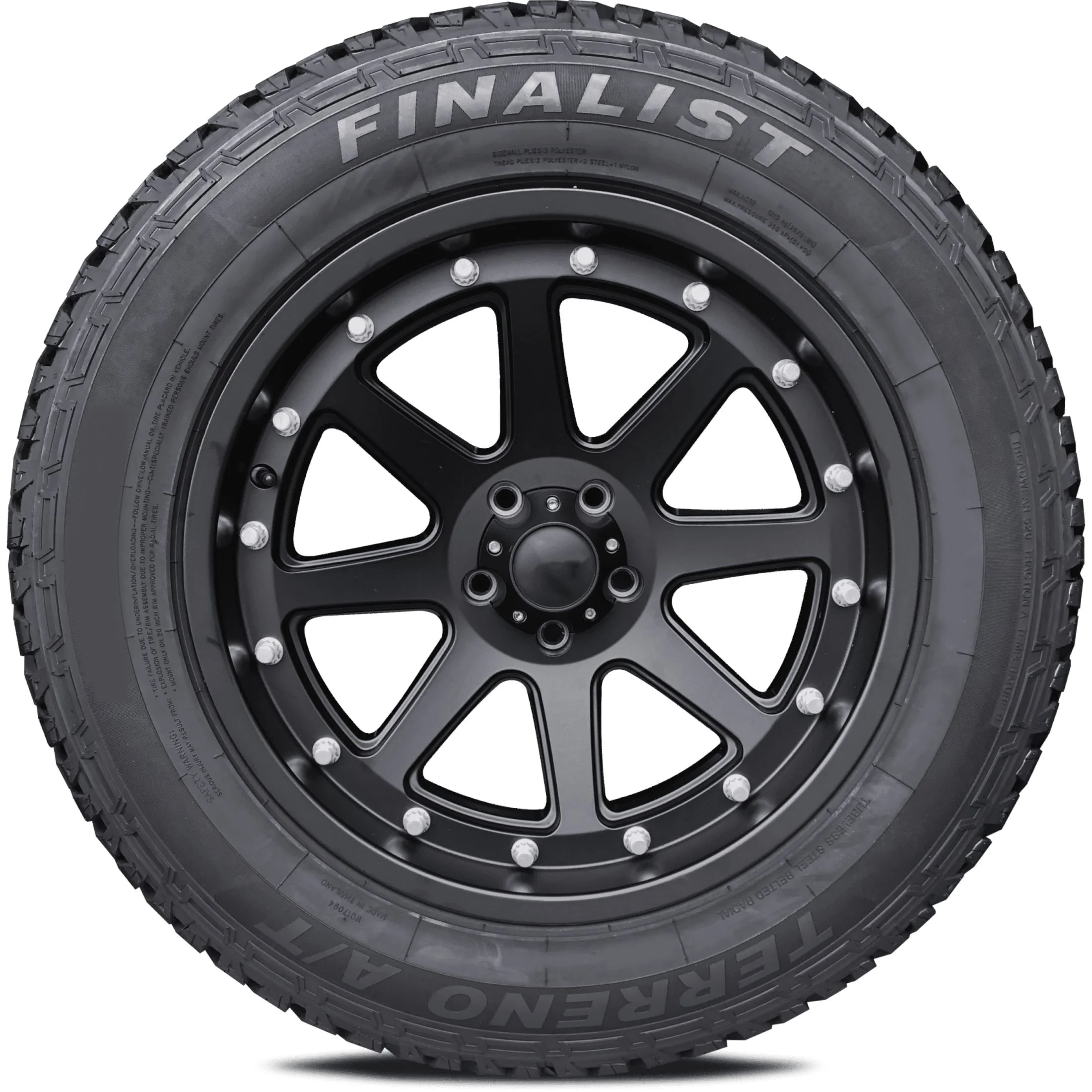 Finalist Terreno A/T 255/70R16 111T SUV Light Truck All Season All Terrain Tire 255/70/16 (Tire Only) - MadeInUSA